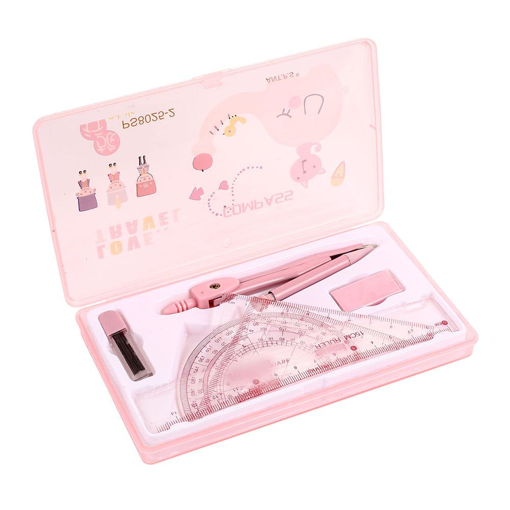 7-Piece Geometry & Drawing Tool Set for School by HitMyNeed