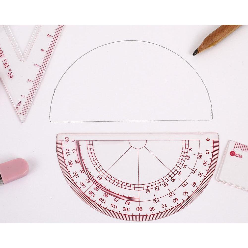 7-Piece Geometry & Drawing Tool Set for School by HitMyNeed