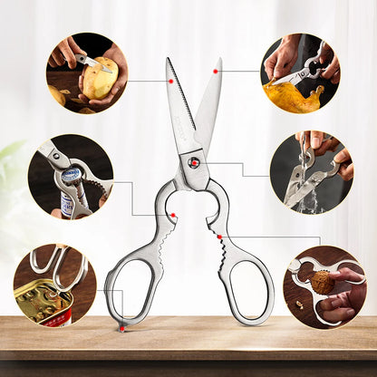 7-Piece German 1.4116 Stainless Steel Kitchen Knife Set by HitMyNeed