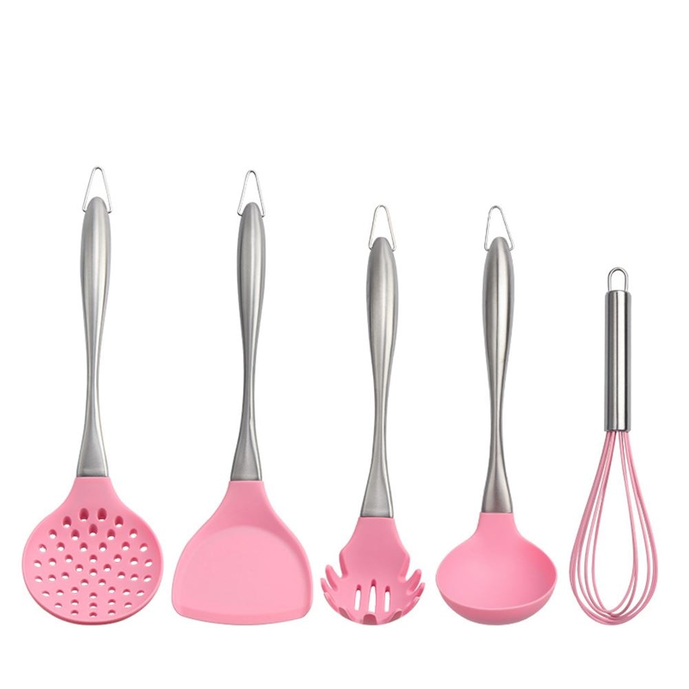 7-Piece Silicone & Stainless Steel Kitchen Utensil Set by HitMyNeed