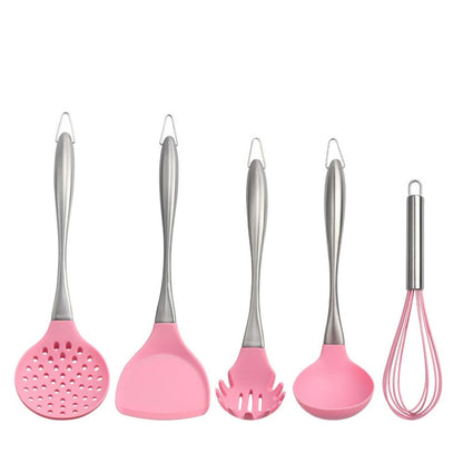 7-Piece Silicone & Stainless Steel Kitchen Utensil Set by HitMyNeed