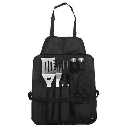 7-Piece Stainless Steel BBQ Grill Tool Set with Case by HitMyNeed