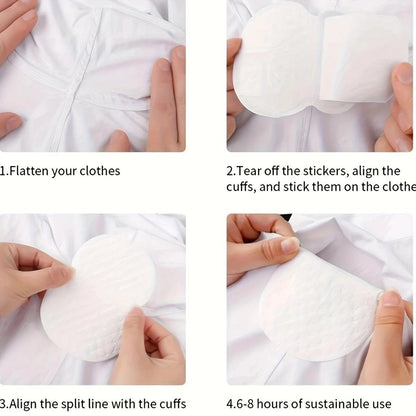 70-Pack Underarm Sweat Pads, Washable & Reusable by HitMyNeed