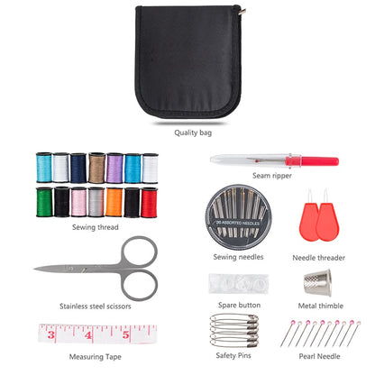 70-Piece Portable Sewing Kit with Zipper Case by HitMyNeed