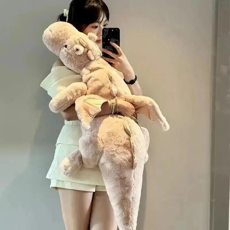 70cm Flying Dragon Plush Pillow for Kids pink-70cm by HitMyNeed