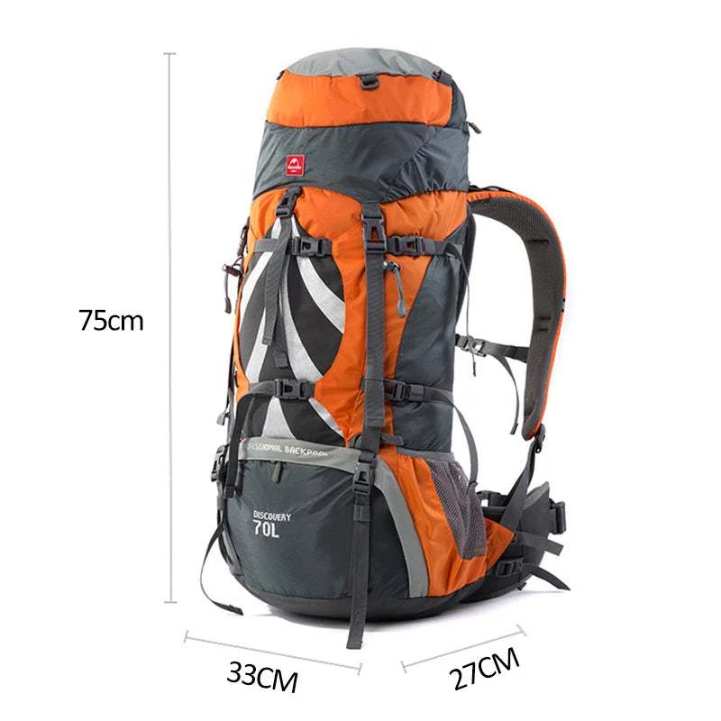 70L Waterproof Mountaineering & Hiking Backpack by HitMyNeed
