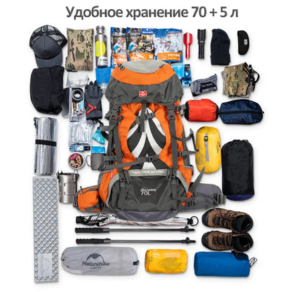 70L Waterproof Mountaineering & Hiking Backpack by HitMyNeed