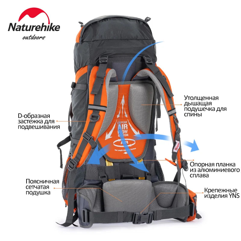 70L Waterproof Mountaineering & Hiking Backpack by HitMyNeed