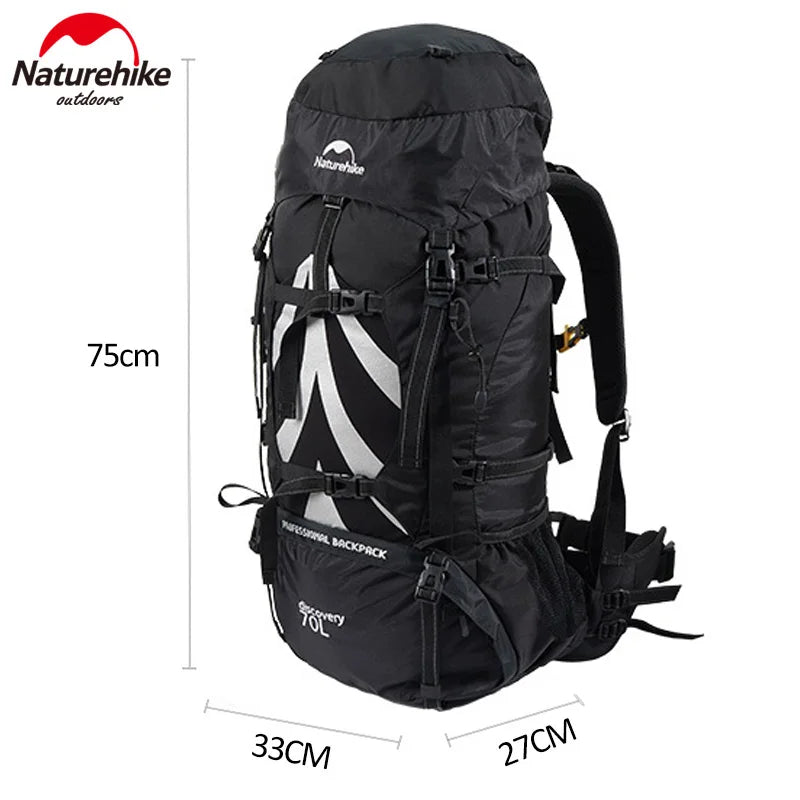 70L Waterproof Mountaineering & Hiking Backpack black-70l by HitMyNeed