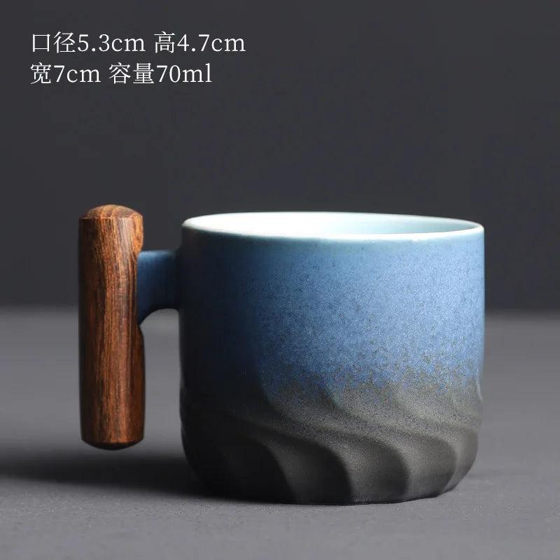 70ml Handmade Ceramic Retro Coffee & Tea Cup a-one-cup by HitMyNeed