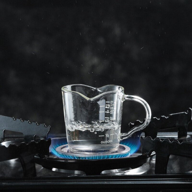70ml Heat Resistant Borosilicate Glass Measuring Cup by HitMyNeed