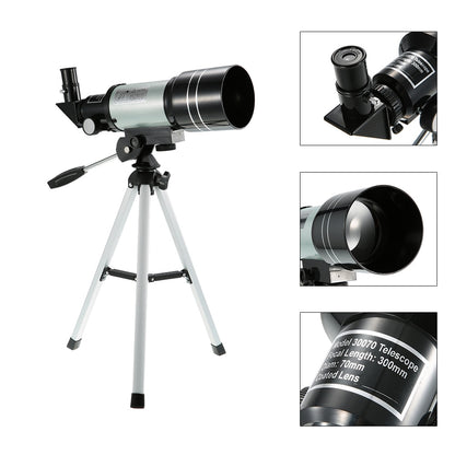 70mm Astronomical Refractor Telescope with Tripod by HitMyNeed