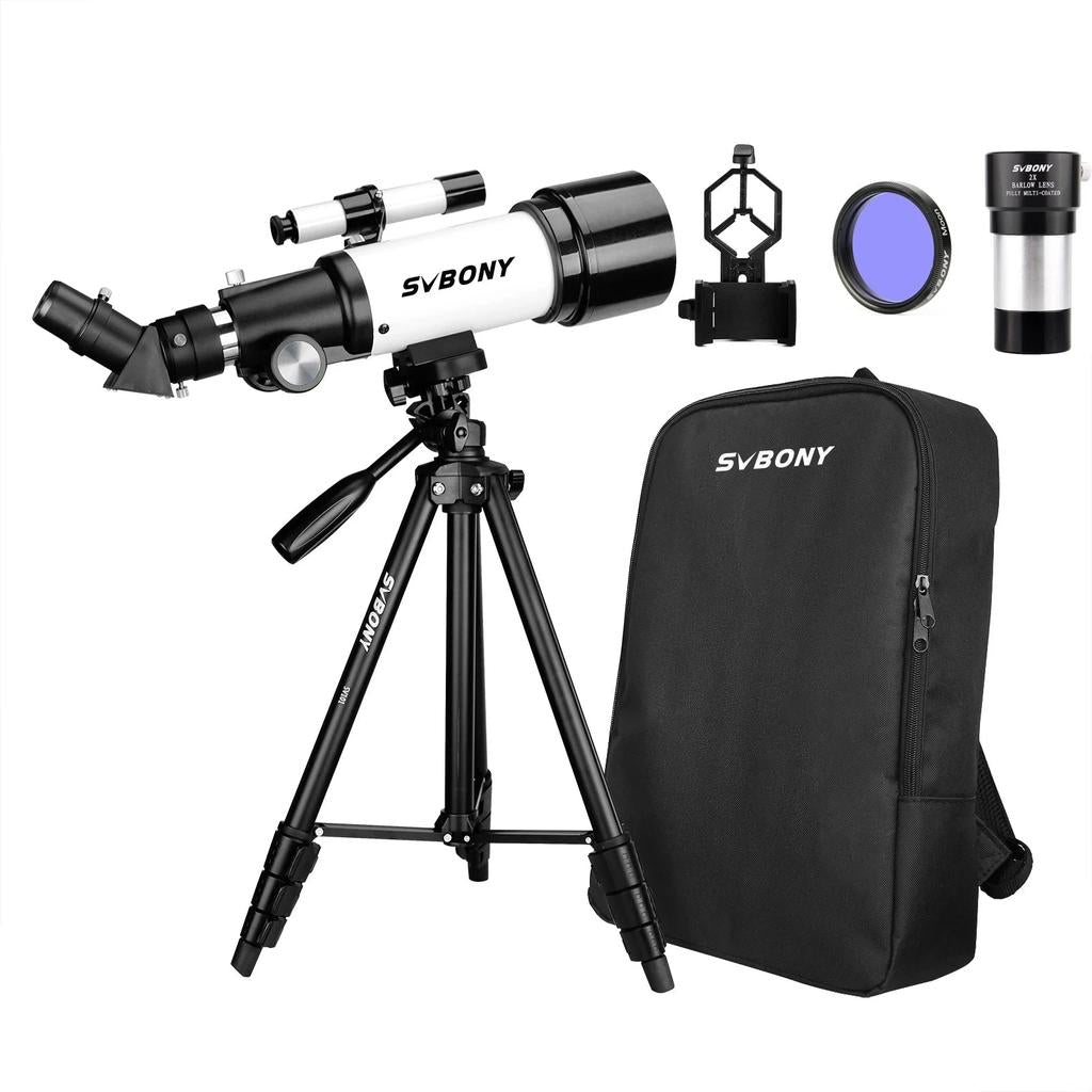 70mm Refractor Telescope 400mm for Kids & Beginners by HitMyNeed