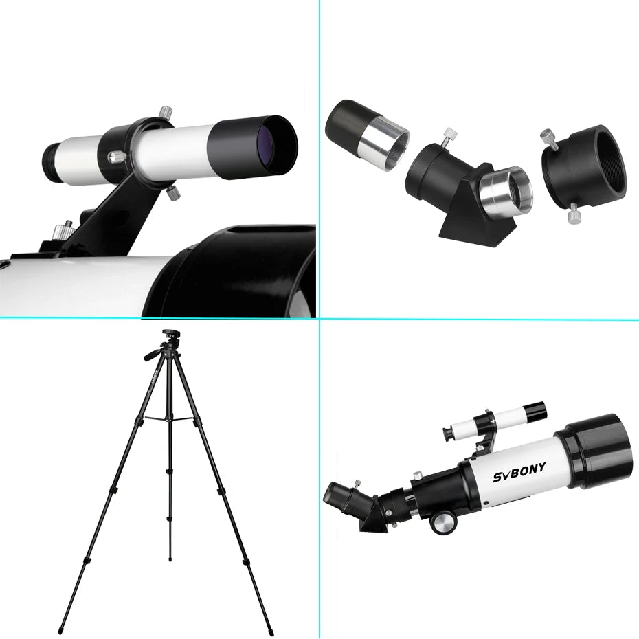 70mm Refractor Telescope 400mm for Kids & Beginners by HitMyNeed