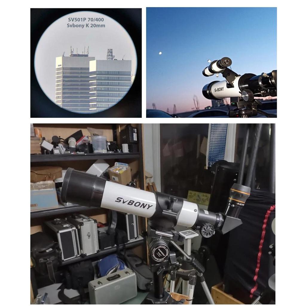 70mm Refractor Telescope 400mm for Kids & Beginners by HitMyNeed