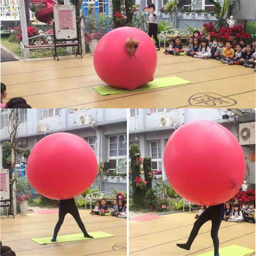 72 Inch Giant Red Latex Balloon for Events by HitMyNeed
