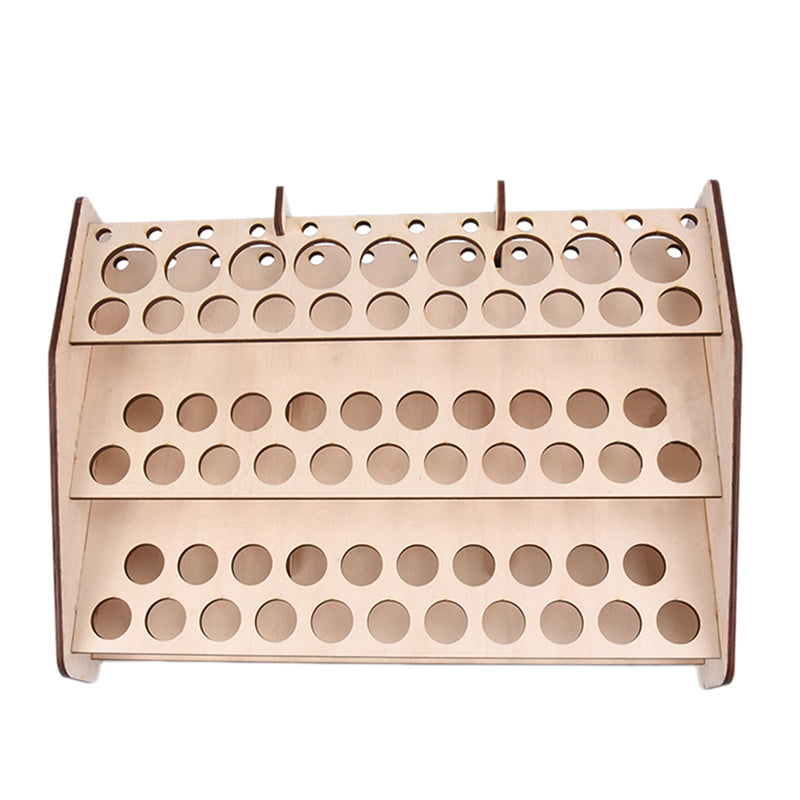 74-Slot Wooden Paint Rack Bottle Organizer by HitMyNeed