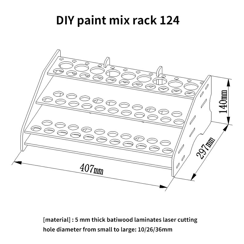 74-Slot Wooden Paint Rack Bottle Organizer by HitMyNeed