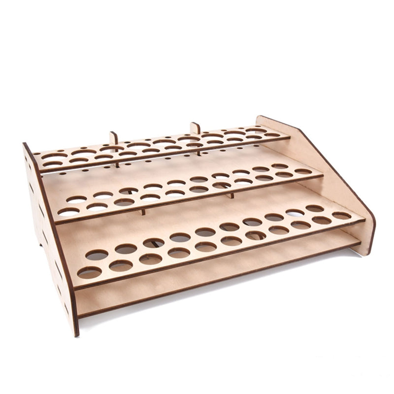 74-Slot Wooden Paint Rack Bottle Organizer by HitMyNeed