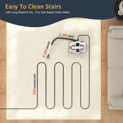 750W Handheld Carpet & Upholstery Spot Cleaner by HitMyNeed