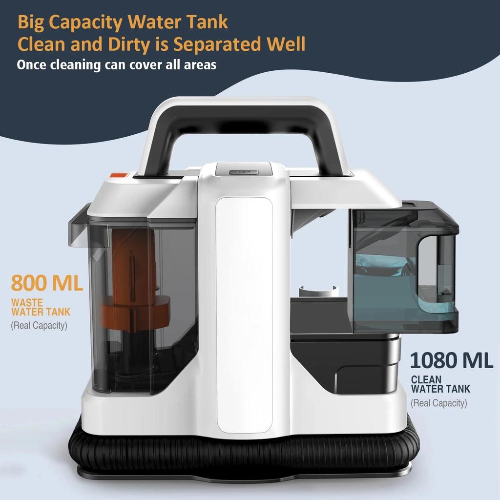 750W Powerful Handheld Carpet & Upholstery Spot Cleaner by HitMyNeed