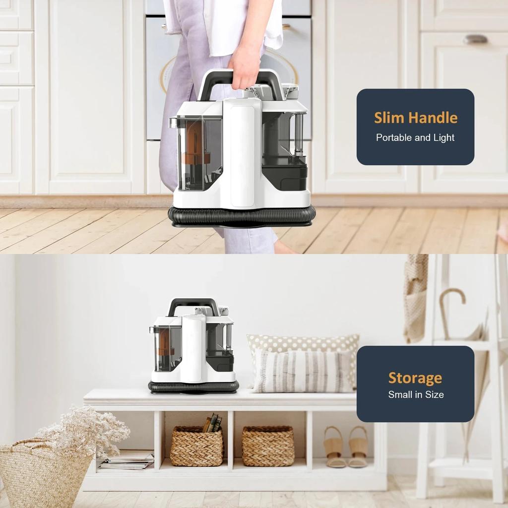 750W Powerful Handheld Carpet & Upholstery Spot Cleaner by HitMyNeed