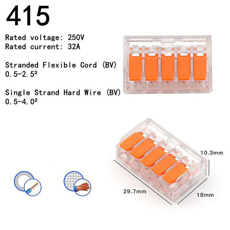75pcs Lever Wire Connector Assortment Box by HitMyNeed