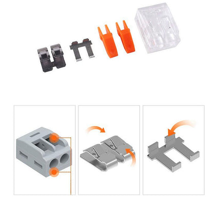 75pcs Lever Wire Connector Assortment Box by HitMyNeed