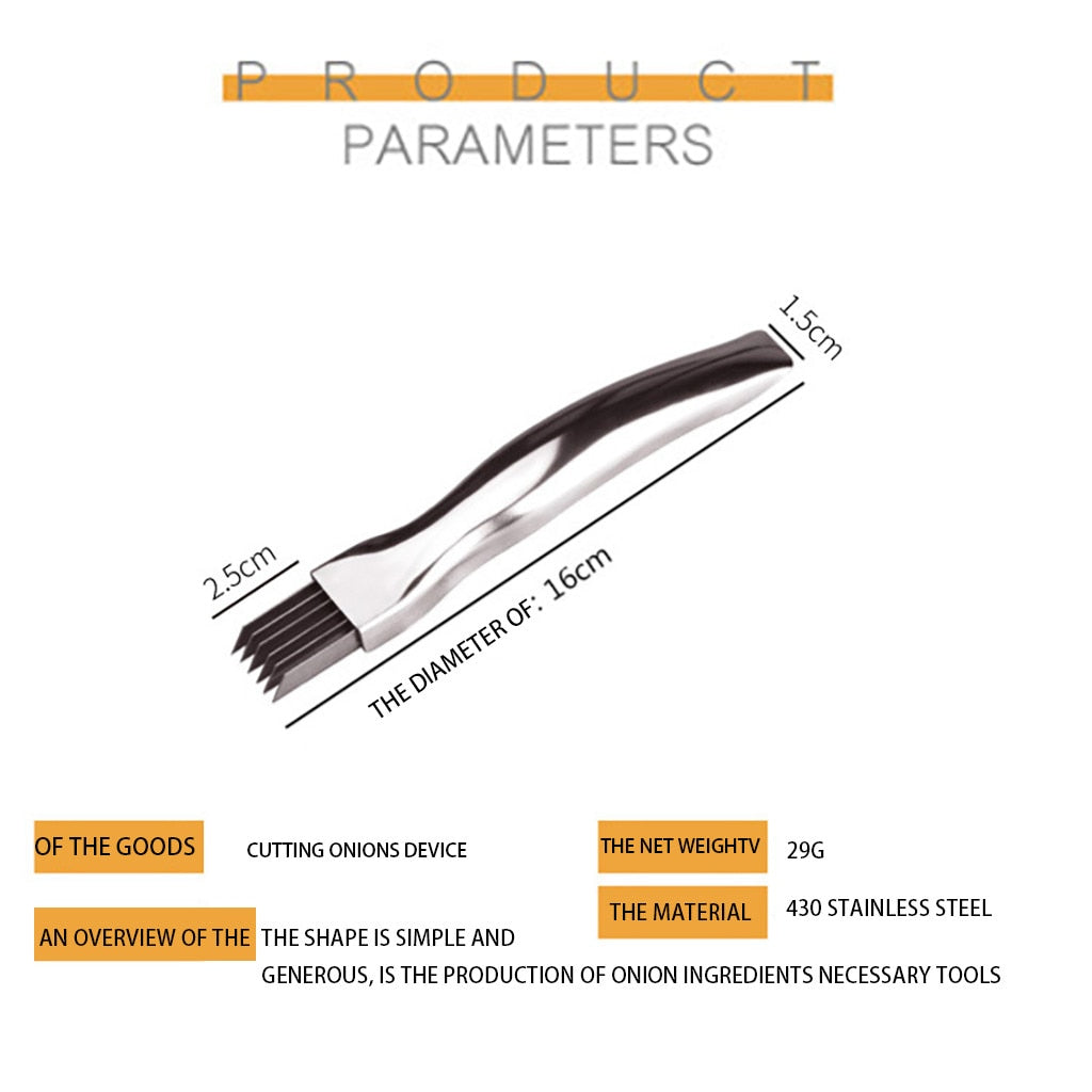 Stainless Steel Scallion Shredder Tool
