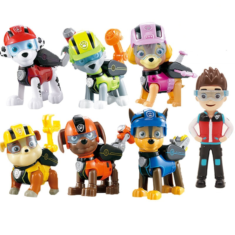 Paw Patrol Figurines Toy Set, 7-Piece Collection