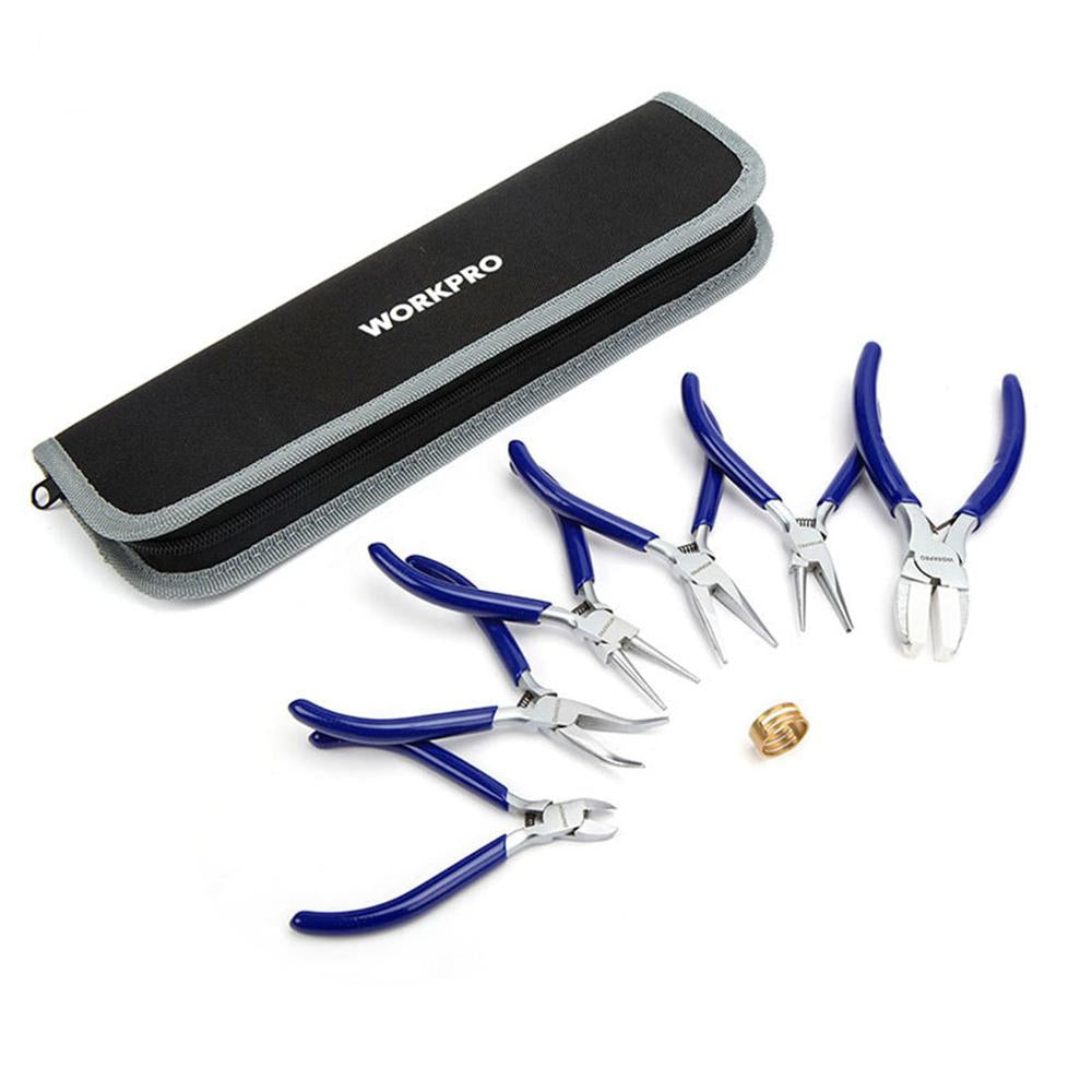Portable Mini Pliers Set with Case (7 Pieces)