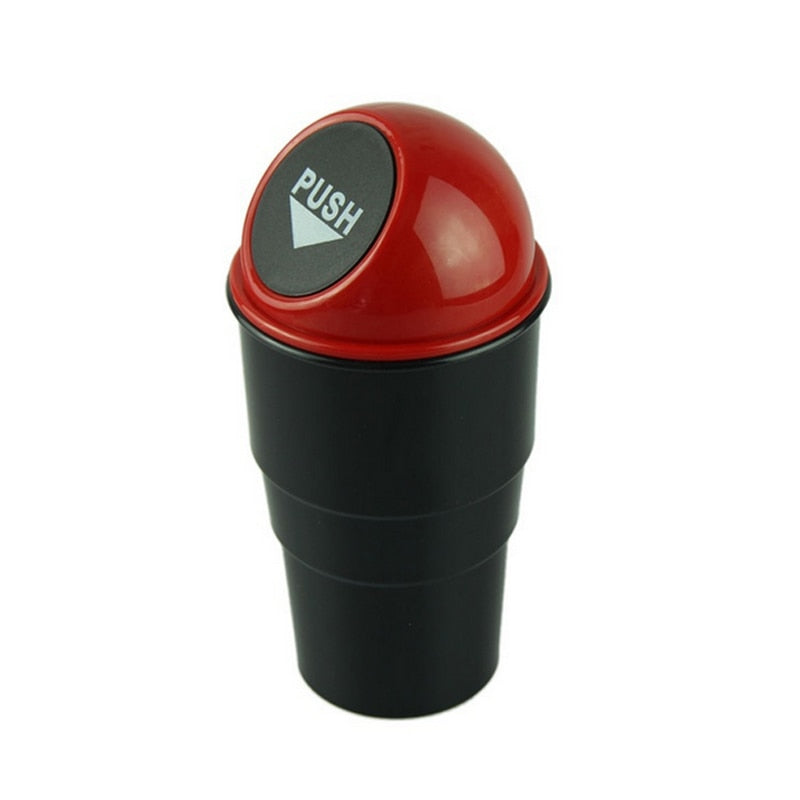 Plastic Mini Car Trash Can with Lid