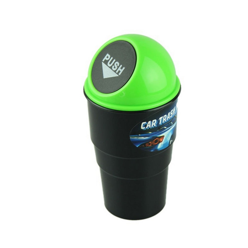 Plastic Mini Car Trash Can with Lid