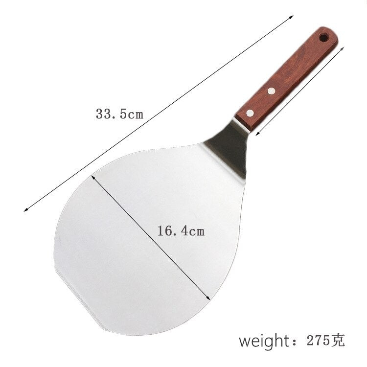 Stainless Steel Pizza Oven Shovel with Wooden Handle