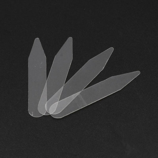 Clear Plastic Collar Stays, 55mm (Pack of 200)