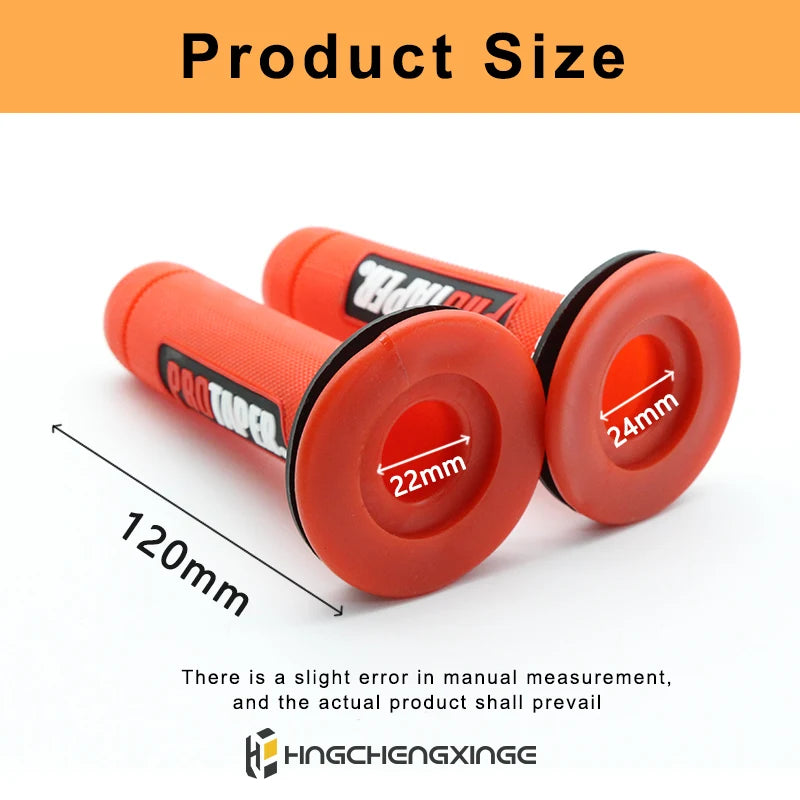 7/8" Motorcycle Gel Rubber Handlebar Grips Pair by HitMyNeed