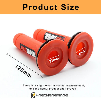 7/8" Motorcycle Gel Rubber Handlebar Grips Pair by HitMyNeed
