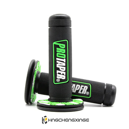 7/8" Motorcycle Gel Rubber Handlebar Grips Pair pro-bk-gr by HitMyNeed