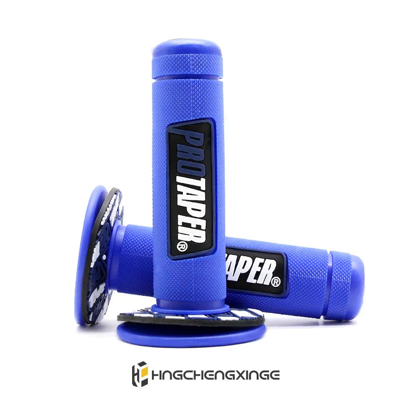 7/8" Motorcycle Gel Rubber Handlebar Grips Pair pro-blue by HitMyNeed