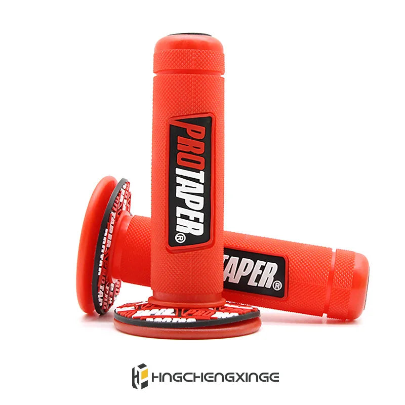 7/8" Motorcycle Gel Rubber Handlebar Grips Pair pro-red by HitMyNeed