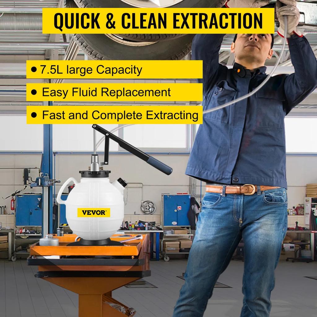 7.5L ATF Transmission Fluid Pump with 15 Adapter Kit by HitMyNeed