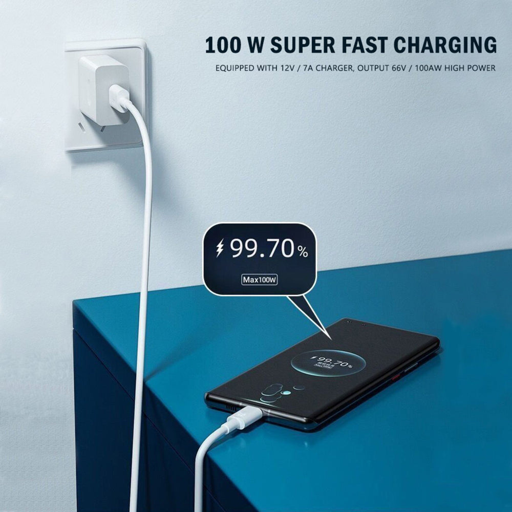7A 100W USB-C Fast Charging Cable for Huawei P40/P30 by HitMyNeed