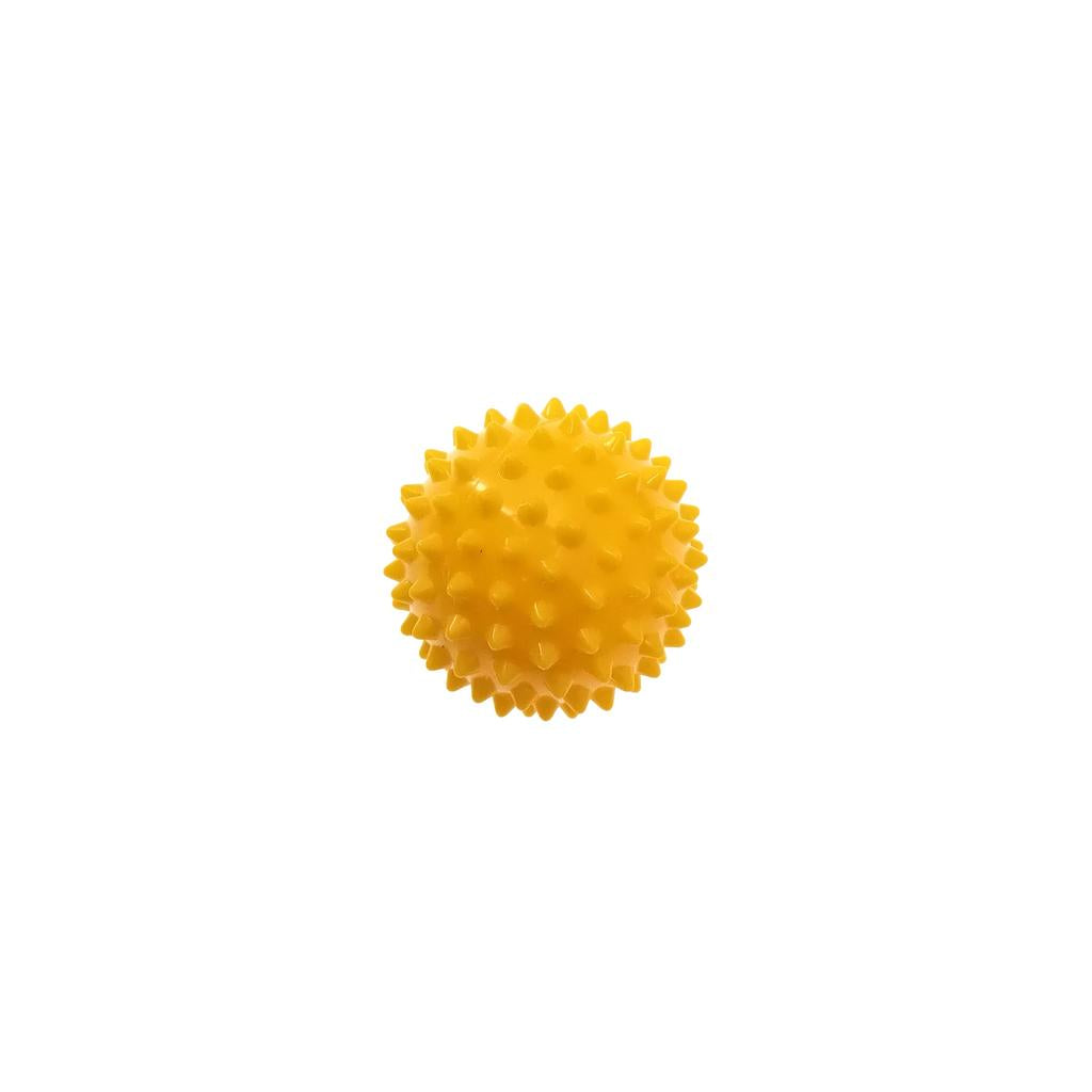 7cm PVC Spiky Massage Ball for Hand & Foot Relief yellow by HitMyNeed