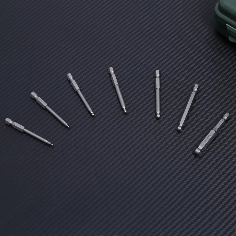 7pc 65mm Magnetic Hex Screwdriver Bit Set by HitMyNeed