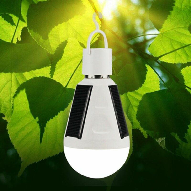 7W Solar Rechargeable LED Bulb with Hook by HitMyNeed