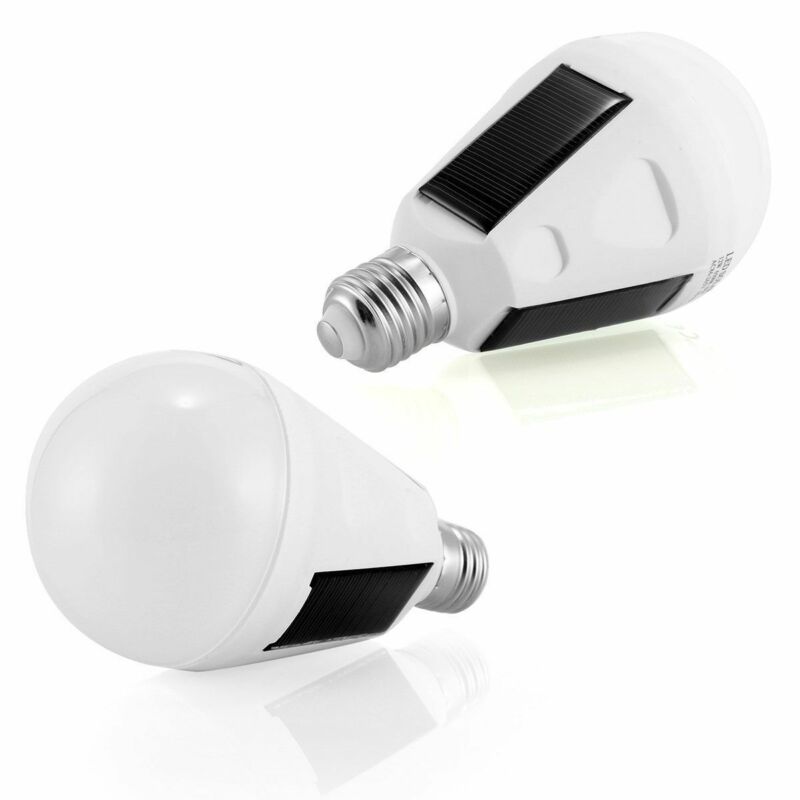 7W Solar Rechargeable LED Bulb with Hook by HitMyNeed