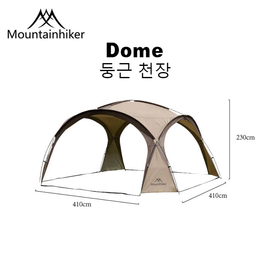 8-10 Person Outdoor Camping Dome Pergola Tent dome-khaki by HitMyNeed