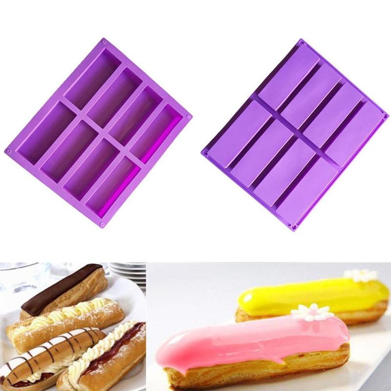 8 Cavity Silicone Granola and Protein Bar Mold by HitMyNeed