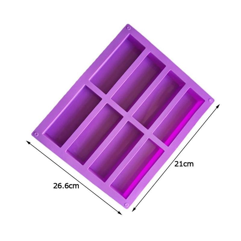 8 Cavity Silicone Granola and Protein Bar Mold by HitMyNeed