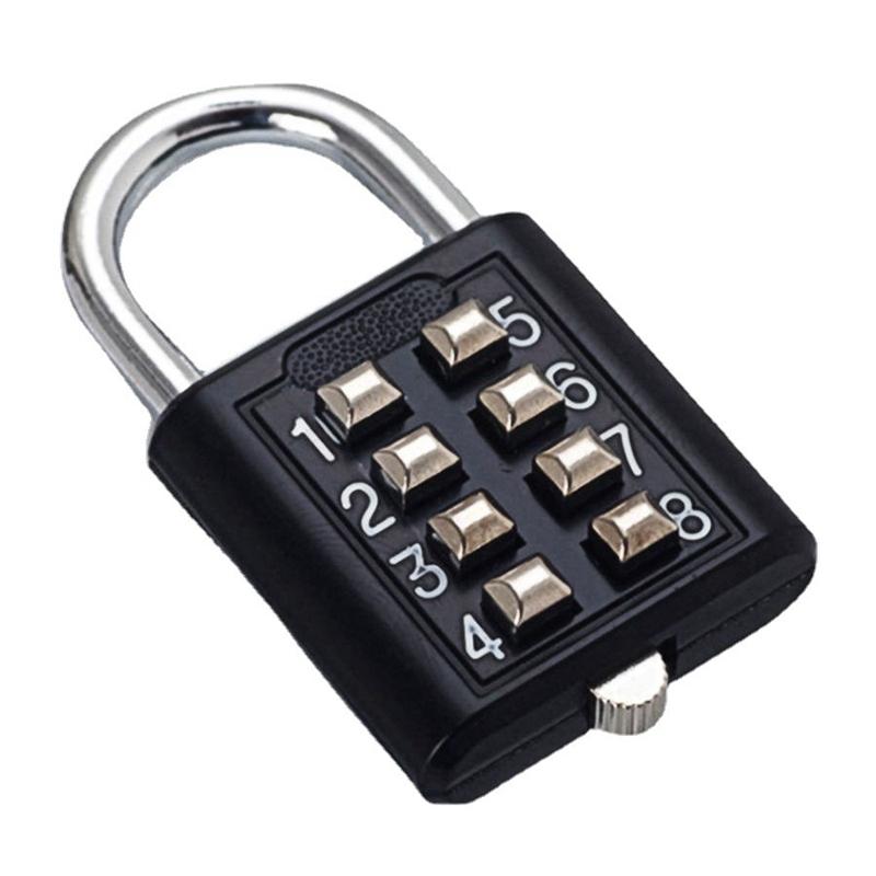 8-Digit Combination Zinc Alloy Padlock for Luggage by HitMyNeed